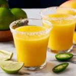 Delicious Mango Margarita in a Glass