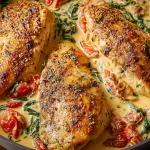 One-Pan Creamy Tuscan Chicken Ready to Serve