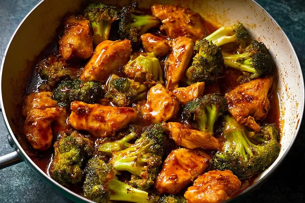 One-Pan Harissa Chicken and Broccoli - Colorful and Flavorful