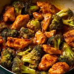 One-Pan Harissa Chicken and Broccoli - Colorful and Flavorful