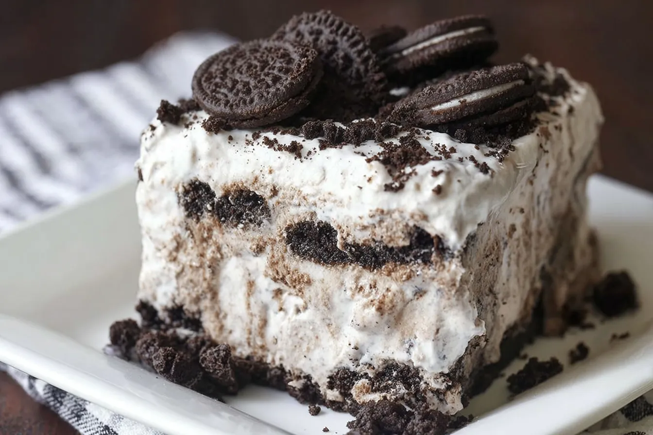 Oreo Ice Cream Cake: A Deliciously Indulgent Treat 1 Oreo Ice Cream Cake Slices - Perfect for Dessert Lovers