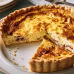 Delicious Quiche Lorraine with Bacon and Cheese