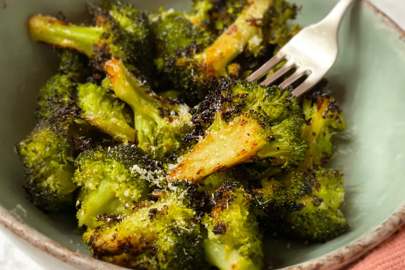 Delicious Roasted Broccoli with Parmesan