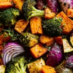 Colorful Roasted Vegetables Platter
