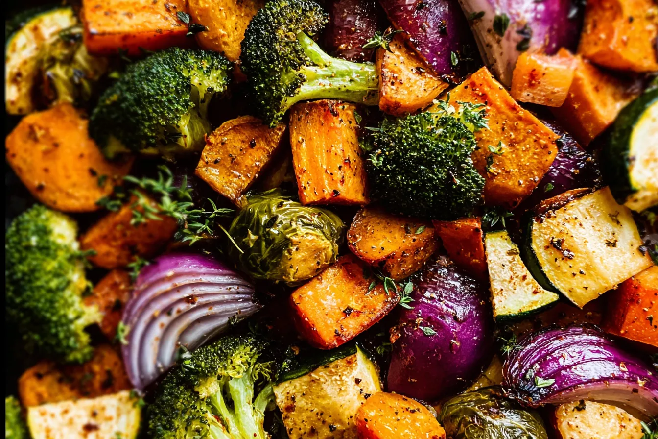 Colorful Roasted Vegetables Platter
