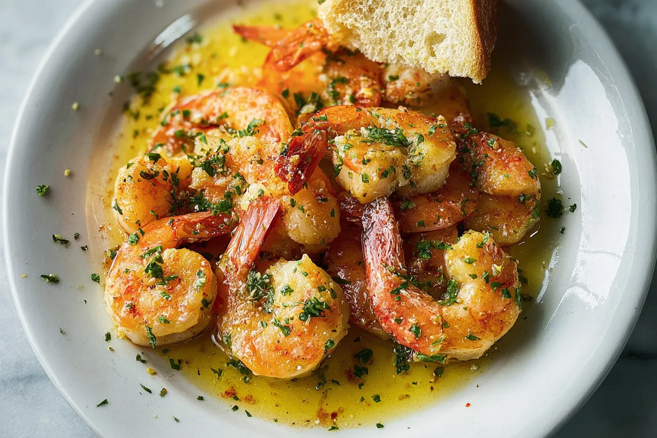 Delicious Shrimp Scampi Platter