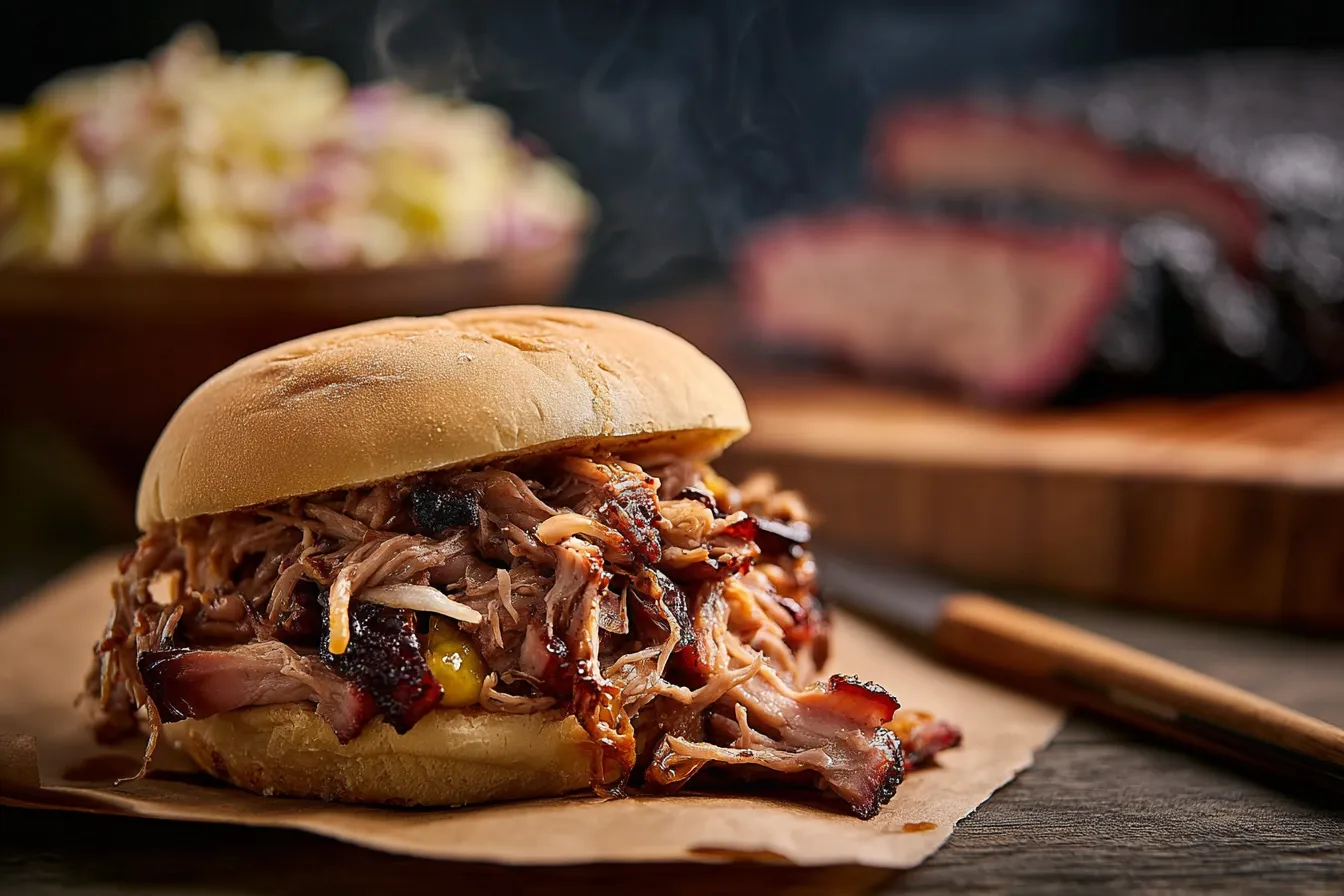 Smoked Pulled Pork Sandwiches