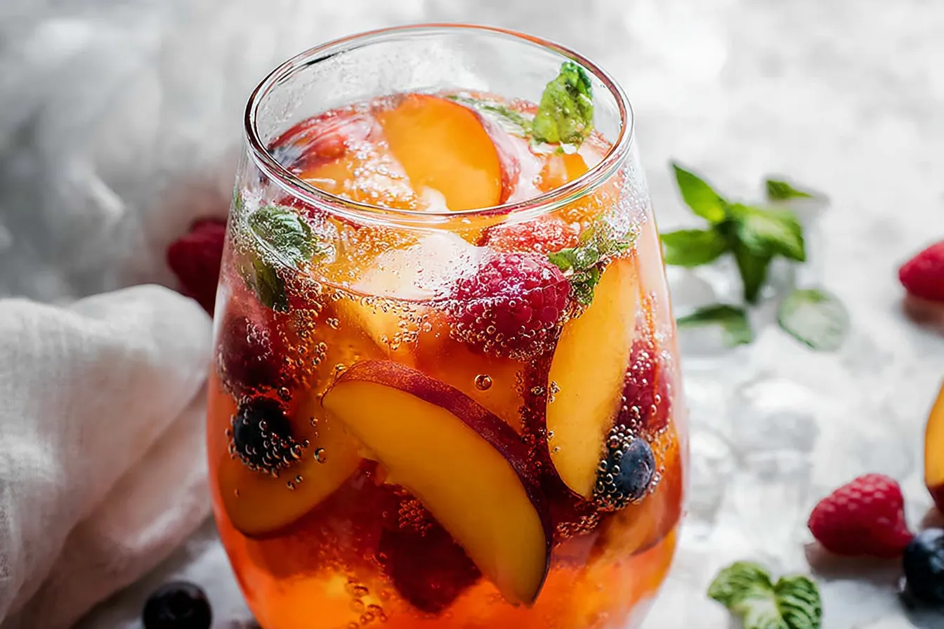 Sparkling Peach Sangria