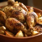 Spatchcock Roast Chicken with Lemon and Thyme