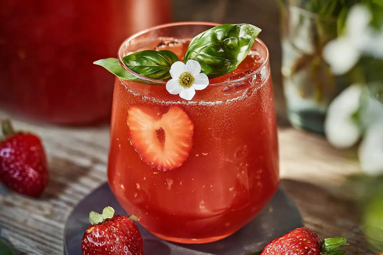 Strawberry Basil Lemonade