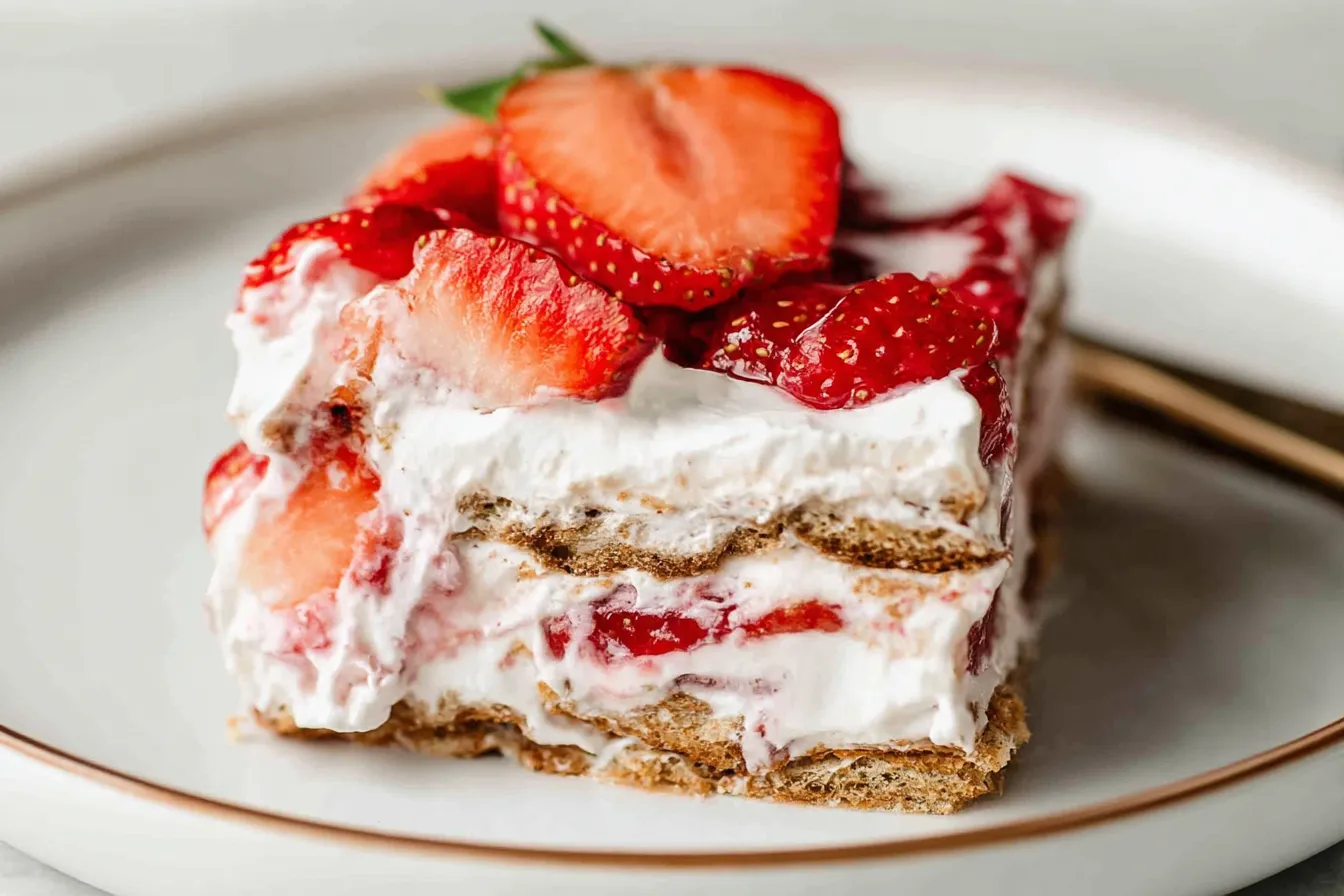 Strawberry Icebox Cake: A Delightful No-Bake Treat 2 Strawberry Icebox Cake