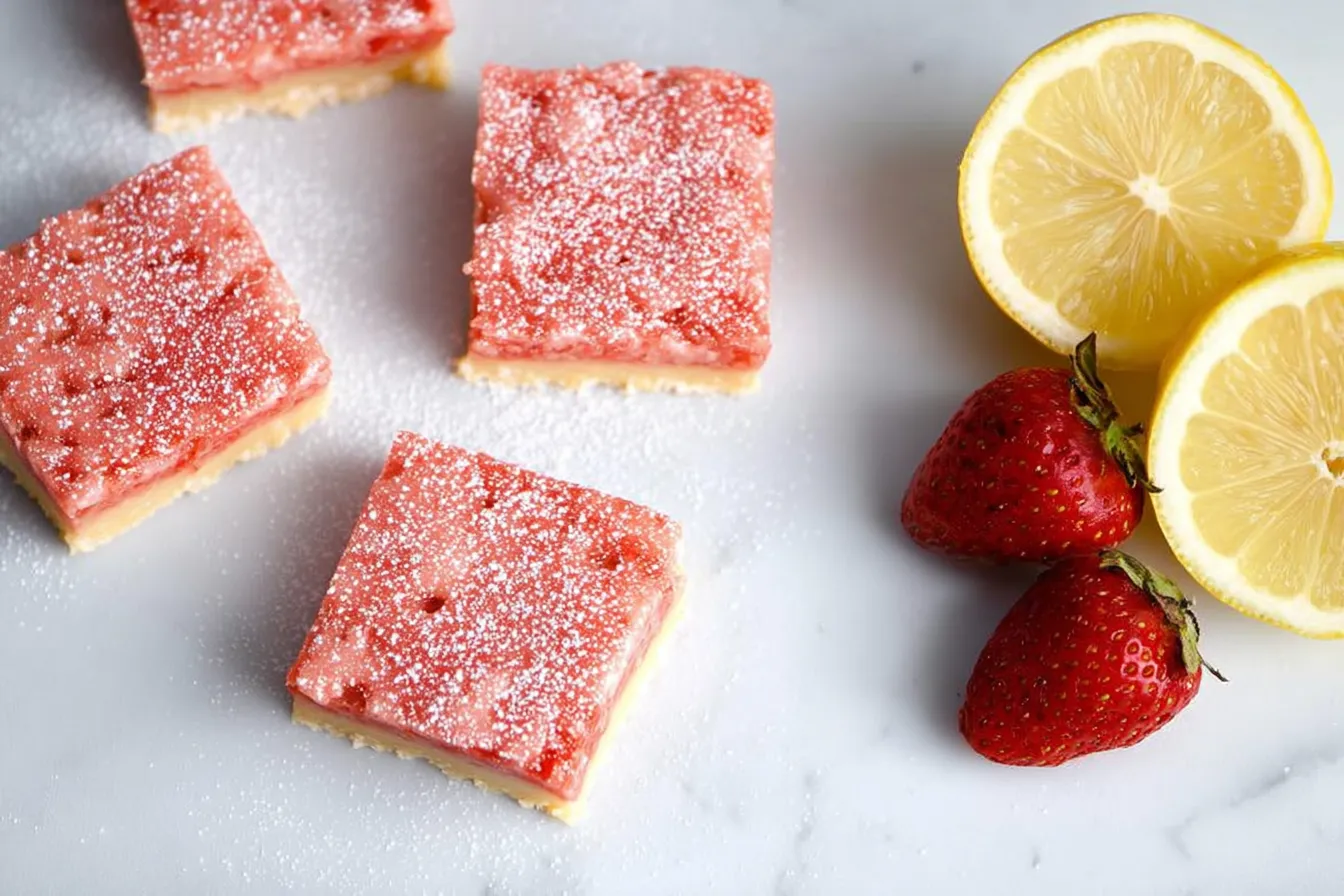 Strawberry Lemonade Bars: A Refreshing Summer Treat 2 Strawberry Lemonade Bars