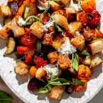 Summer Harvest Grilled Panzanella Salad: Taste the Joy 3 Summer Harvest Grilled Panzanella Salad Plated