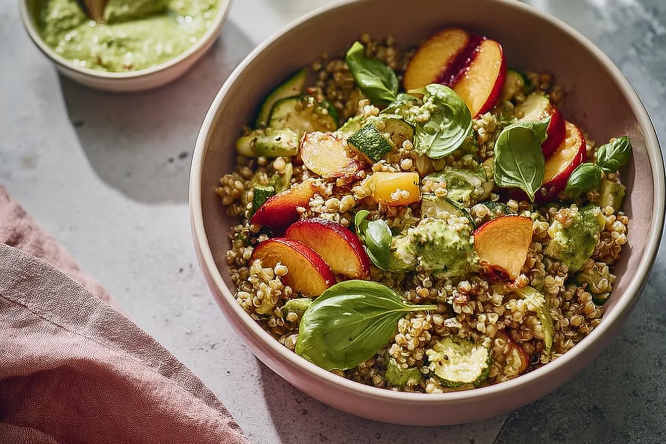 Summer Vegetable Grain Bowl: A Refreshing Healthy Delight 1 Colorful Summer Vegetable Grain Bowl with Quinoa