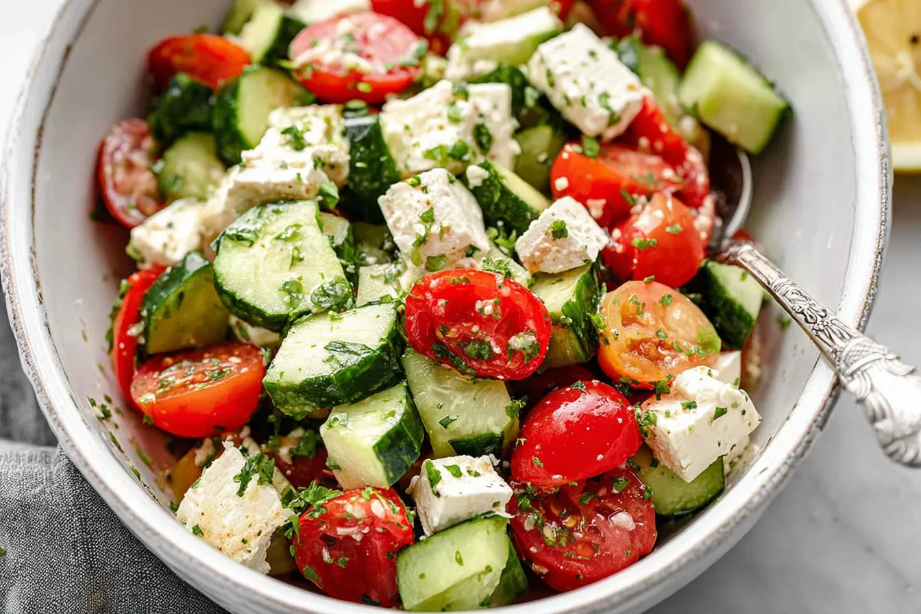 Tomato Cucumber Feta Salad: A Refreshing Delight 2 Tomato Cucumber Feta Salad