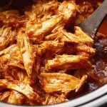 Zesty Slow Cooker Chicken Barbecue: A Flavor Explosion 3 Zesty Slow Cooker Chicken Barbecue Served on a Plate