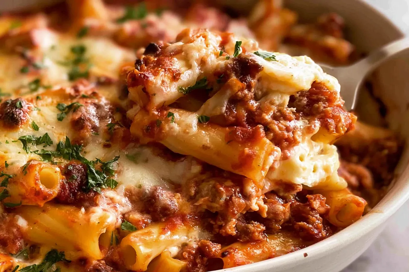 Delicious Baked Ziti Fresh from the Oven