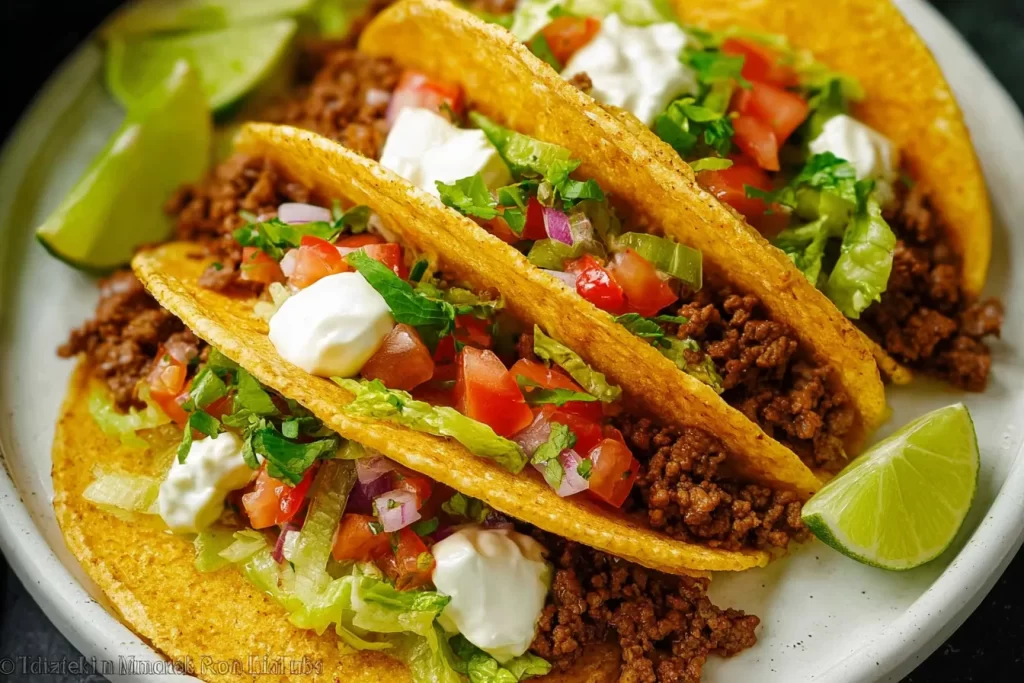 Delicious Beef Tacos Ready to Serve