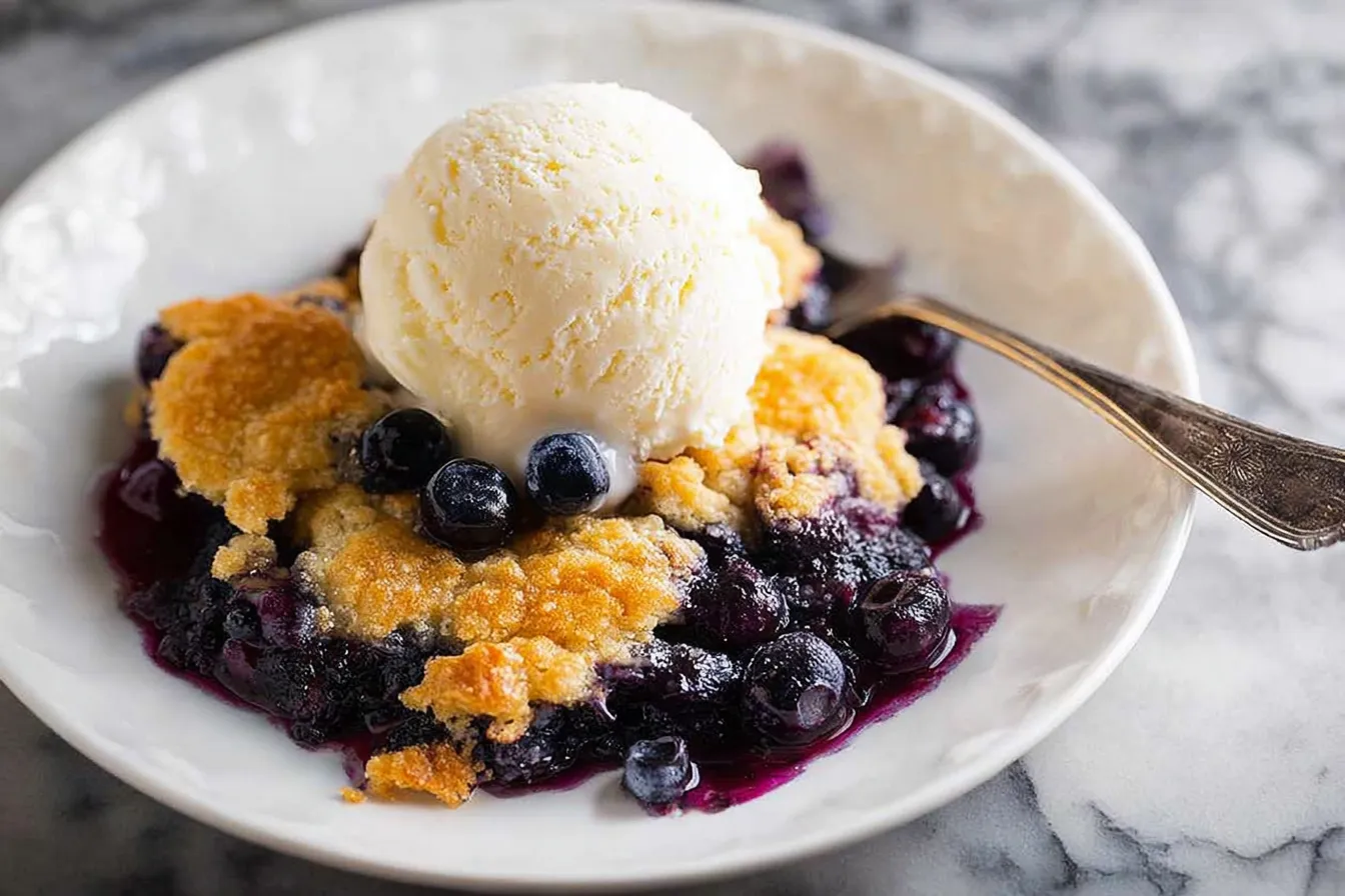 Blueberry Cobbler: A Delightful Summer Dessert Recipe 1 Freshly Baked Blueberry Cobbler