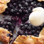 Blueberry Galette Fresh Out of the Oven
