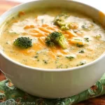 Delicious Broccoli Cheddar Soup in a Bowl