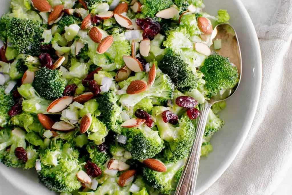 Vibrant Broccoli Salad in a Bowl