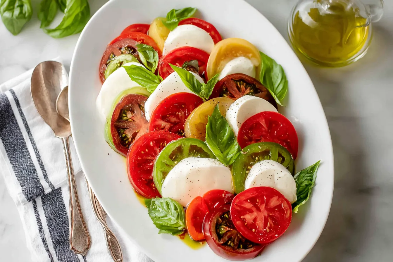 Caprese Salad: A Fresh Twist You’ll Love 1 Colorful Caprese Salad with Fresh Mozzarella and Basil