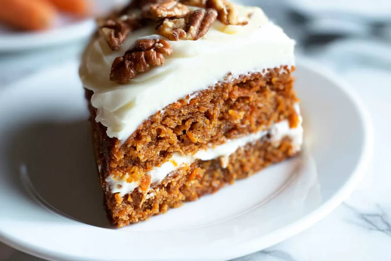 Delicious Homemade Carrot Cake Slice