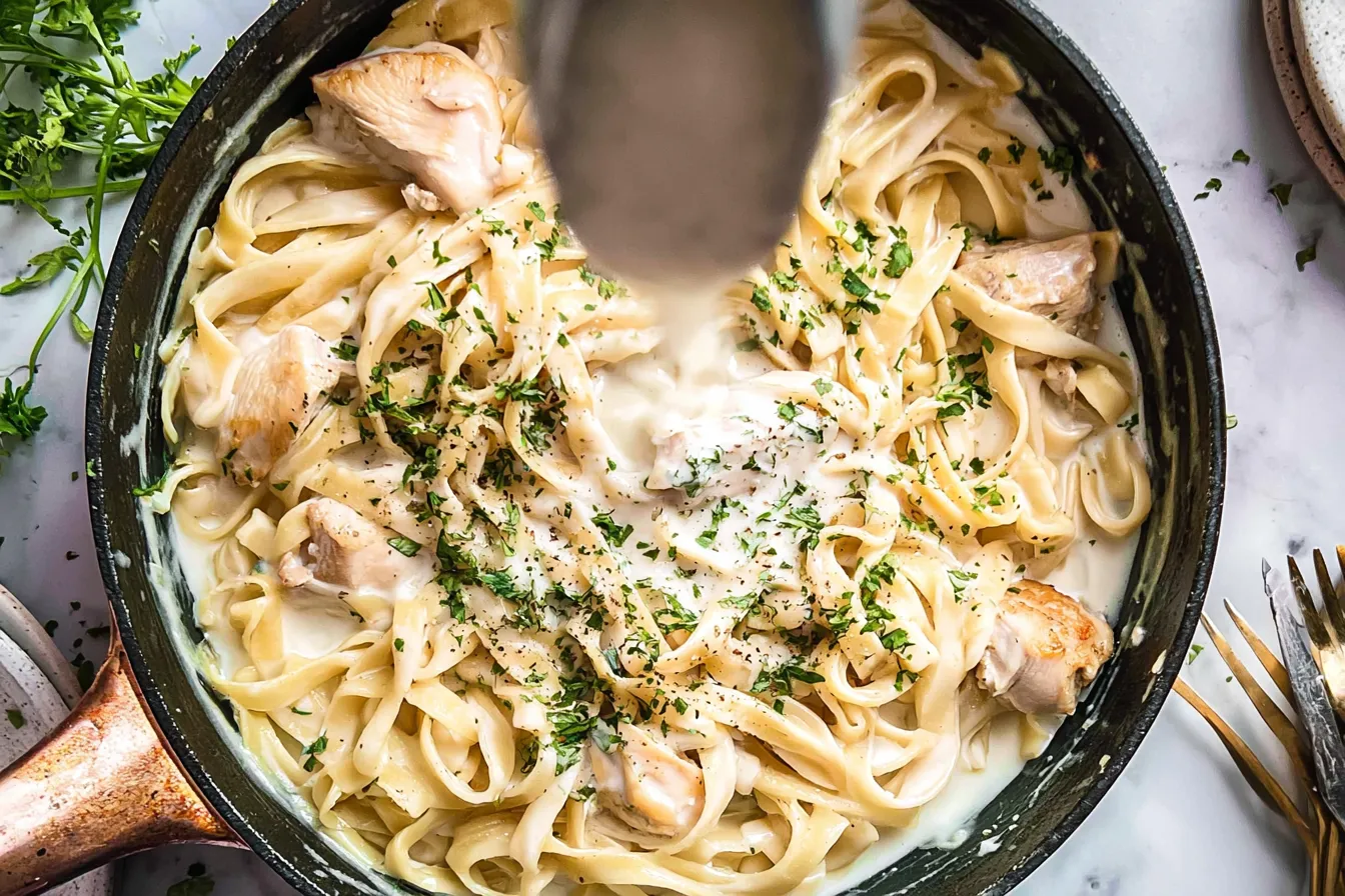 Chicken Alfredo: A Delightful Creamy Pasta Experience 1 Creamy Chicken Alfredo Pasta Bowl