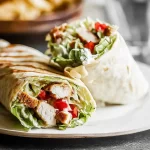 Chicken Caesar Wraps: A Delightfully Easy Meal 3 Delicious Chicken Caesar Wraps Ready to Serve