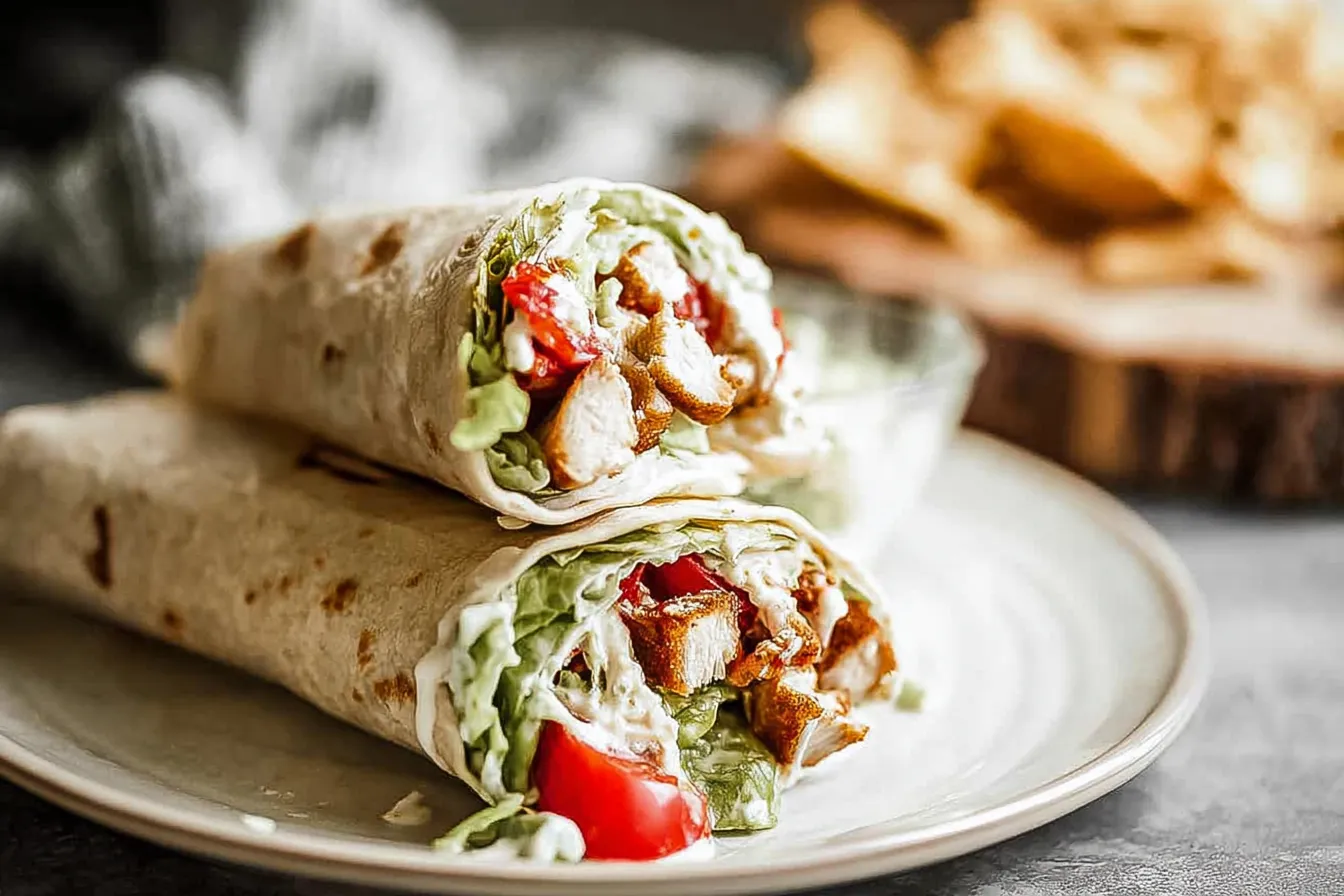 Chicken Caesar Wraps: A Delightfully Easy Meal 2 Chicken Caesar Wraps