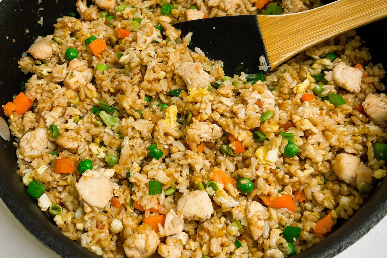 Chicken Fried Rice in a Bowl - Easy Recipe
