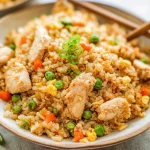 Delicious Chicken Fried Rice in a Bowl