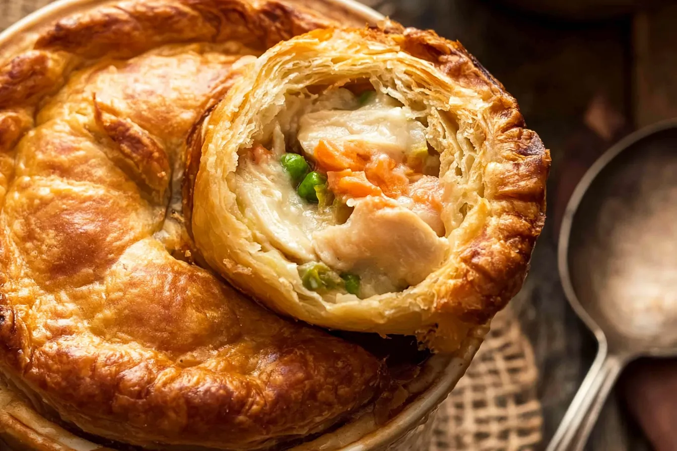 Chicken Pot Pie: A Cozy Comfort Food Delight Golden Brown Chicken Pot Pie Fresh from the Oven