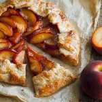 Classic Peach Galette Freshly Baked