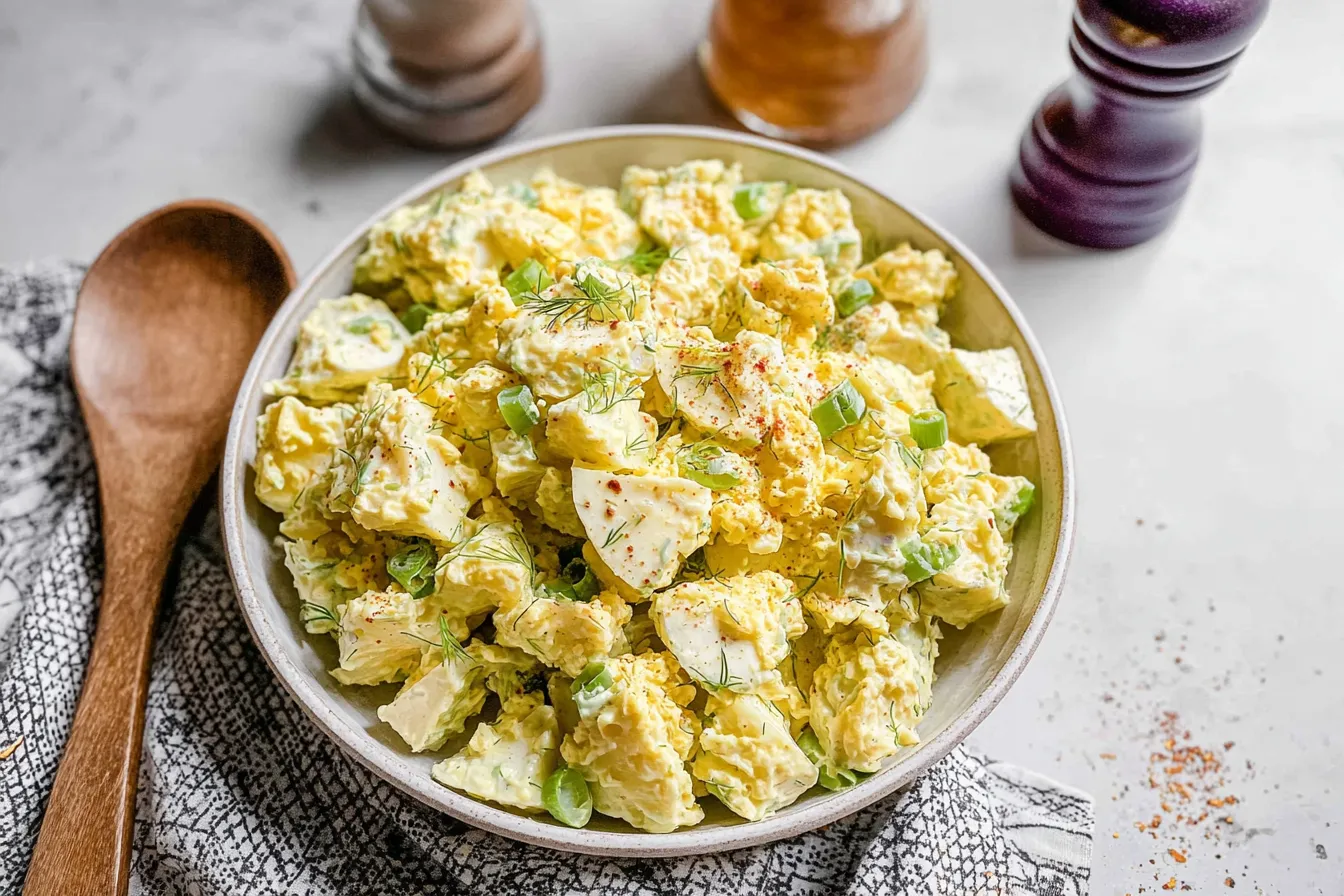Classic Potato Salad Served in a Bowl
