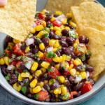 Delicious Corn and Black Bean Salsa Ready to Serve