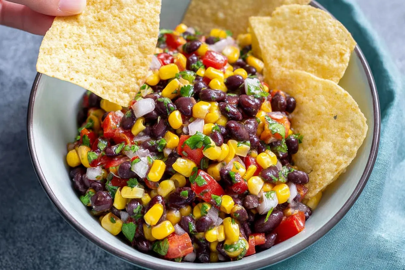 Corn and Black Bean Salsa: A Fresh, Flavorful Delight 1 Delicious Corn and Black Bean Salsa Ready to Serve