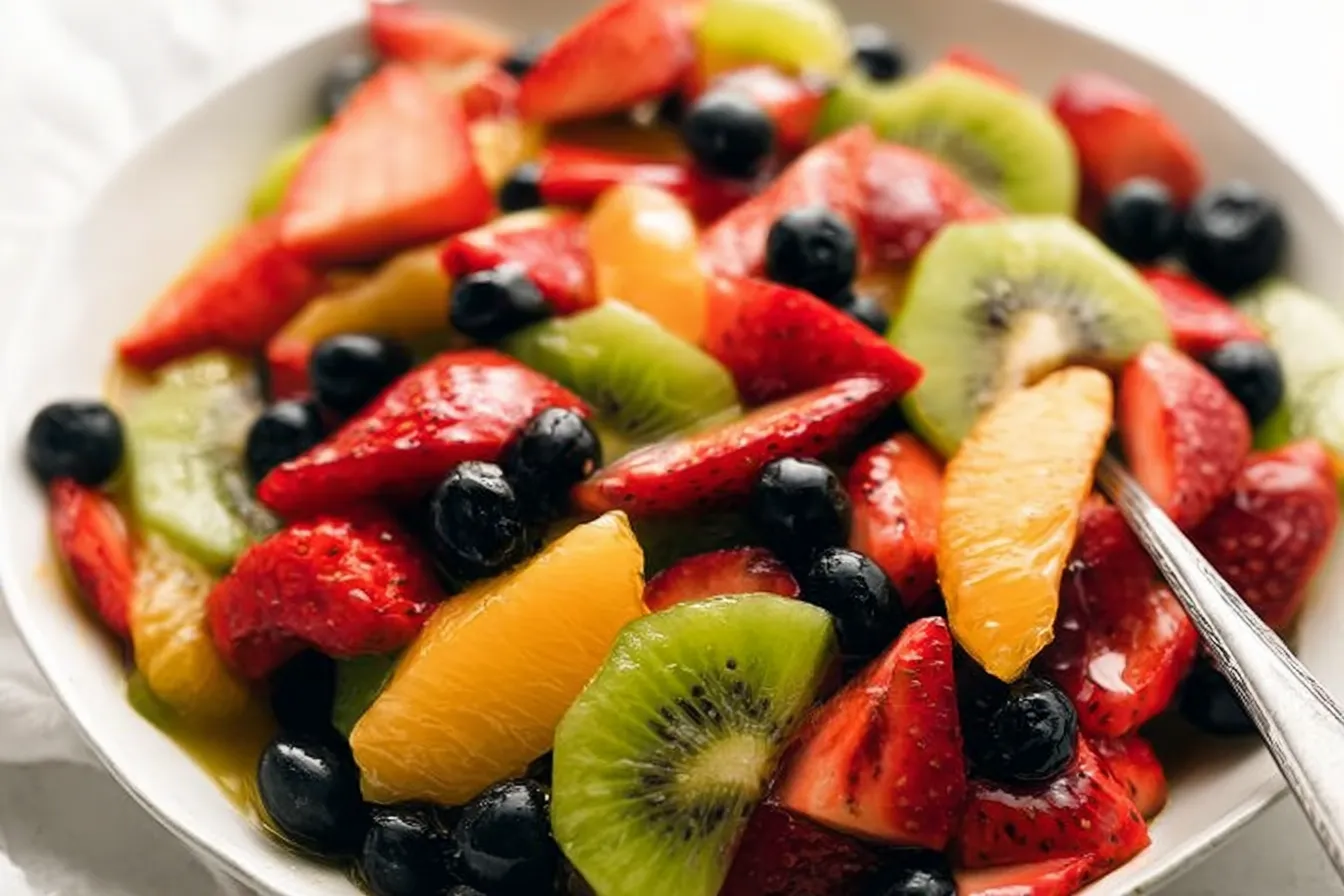 Vibrant Fruit Salad with Honey Lime Dressing