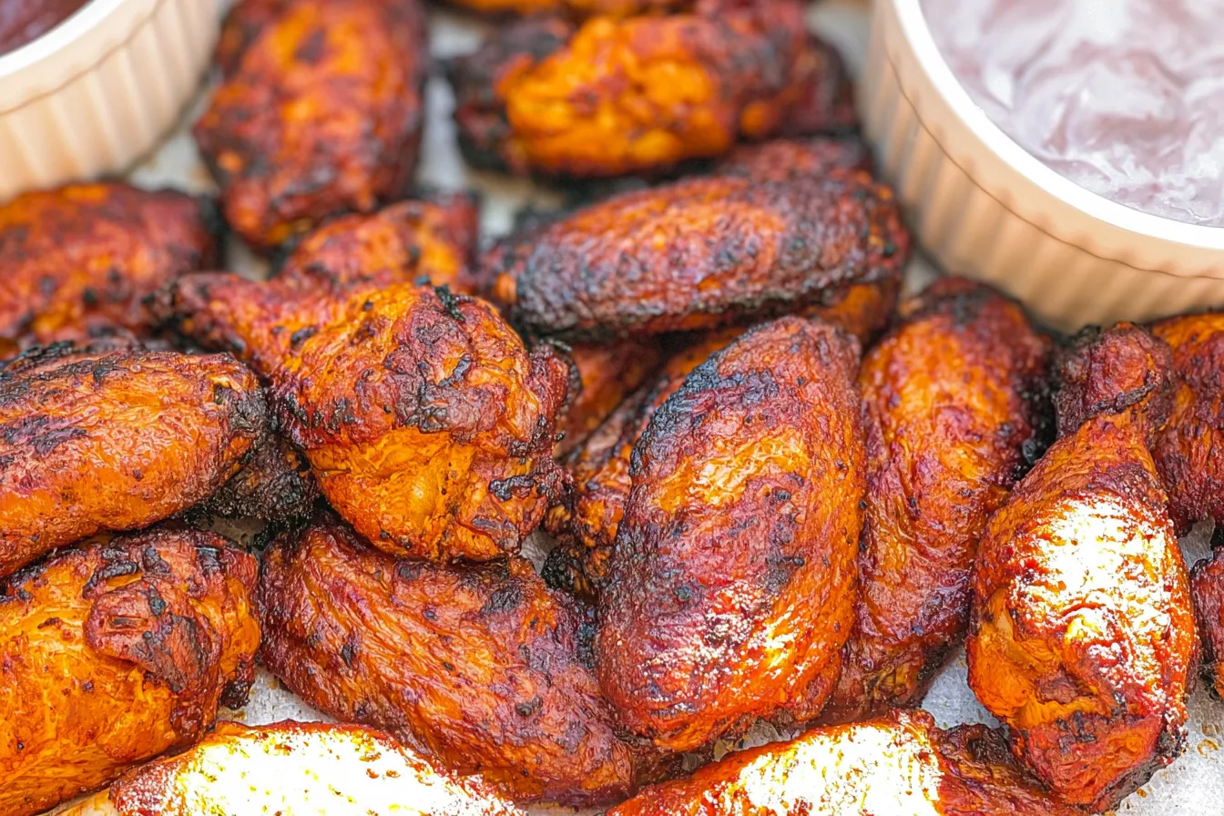 Grilled Chicken Wings Ready to Serve