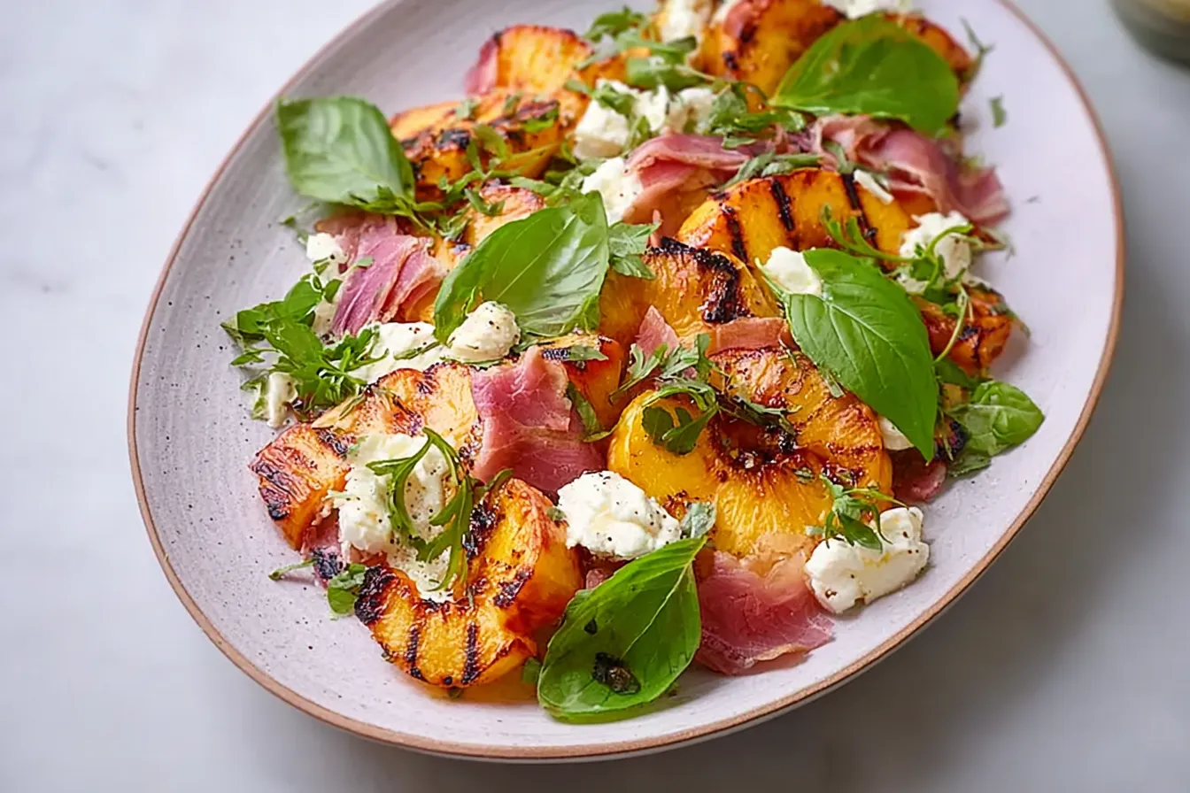 Grilled Peach Salad: A Delicious Summer Delight 1 Delicious Grilled Peach Salad Ready to Serve