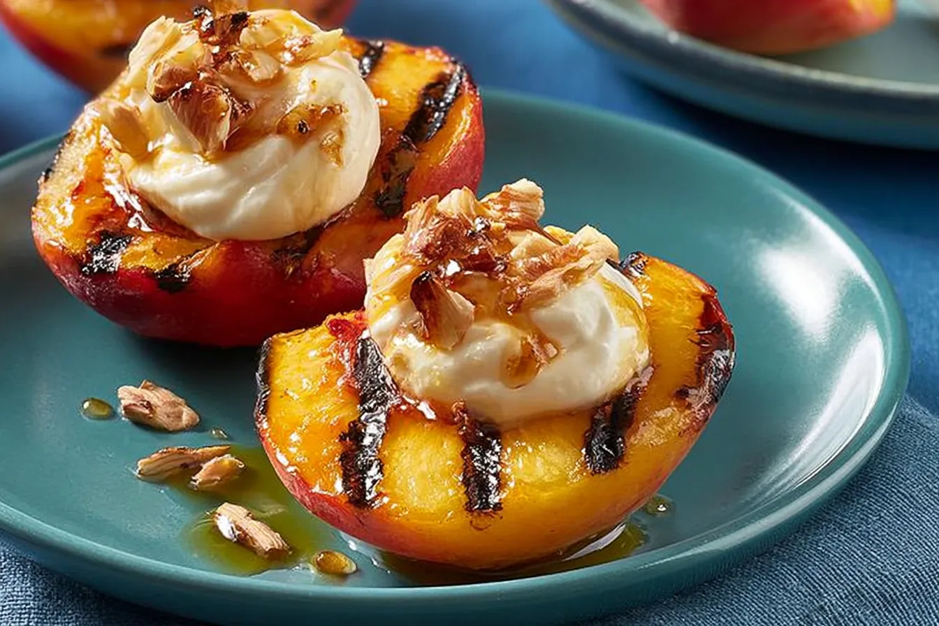 Grilled Peaches with Cream – Sweet Summer Dessert
