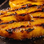Grilled Pineapple with Brown Sugar Glaze on the Grill