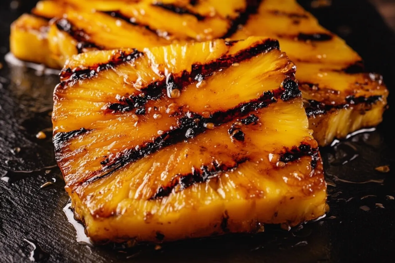 Grilled Pineapple with Brown Sugar Glaze
