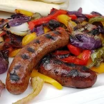 Grilled Sausage and Peppers: A Delicious Summer Delight 3 Grilled Sausage and Peppers Platter - Delicious Summer Meal