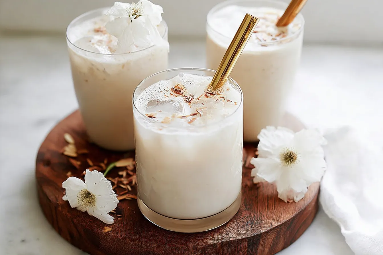 Homemade Horchata in a Glass