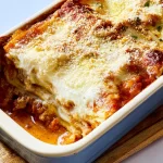 Lasagna Fresh Out of the Oven