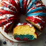 Lemon Berry Firecracker Cake Sliced and Ready to Enjoy