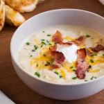Creamy Loaded Baked Potato Soup in a Bowl