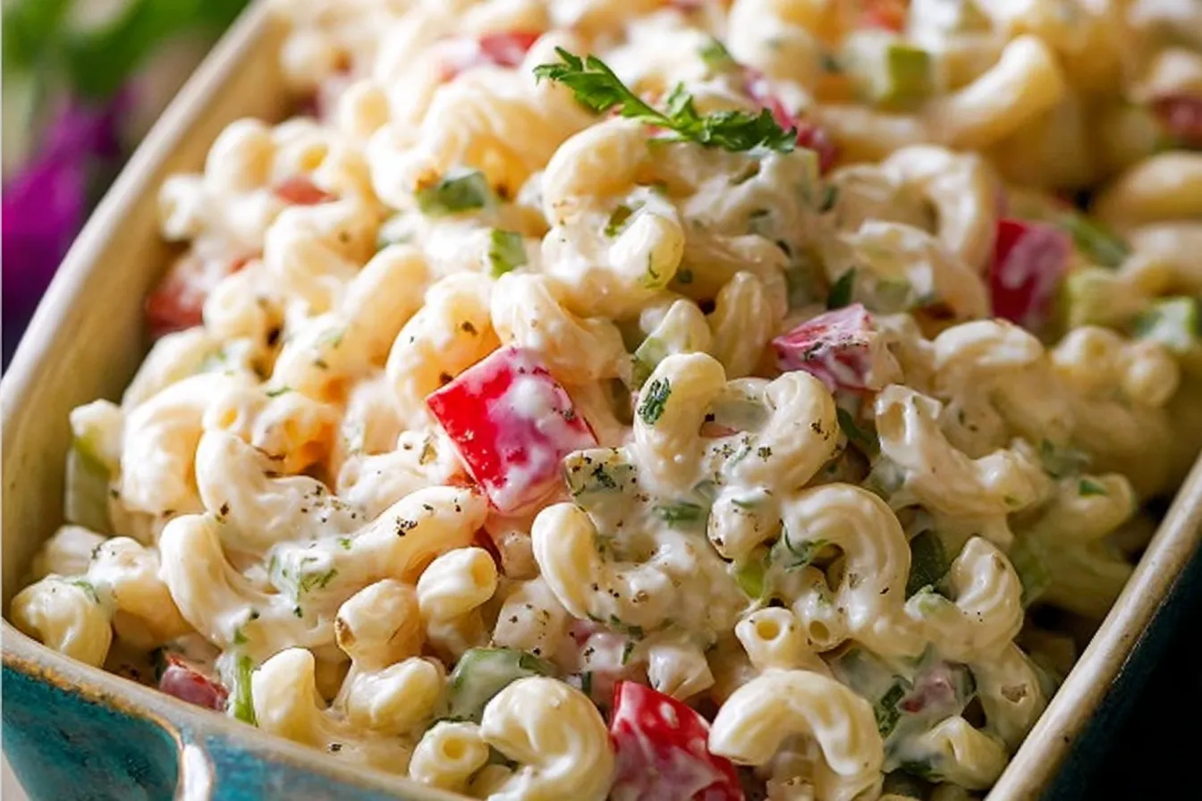 Macaroni Salad: The Perfect Summer Side Dish! 1 Refreshing Macaroni Salad in a Bowl
